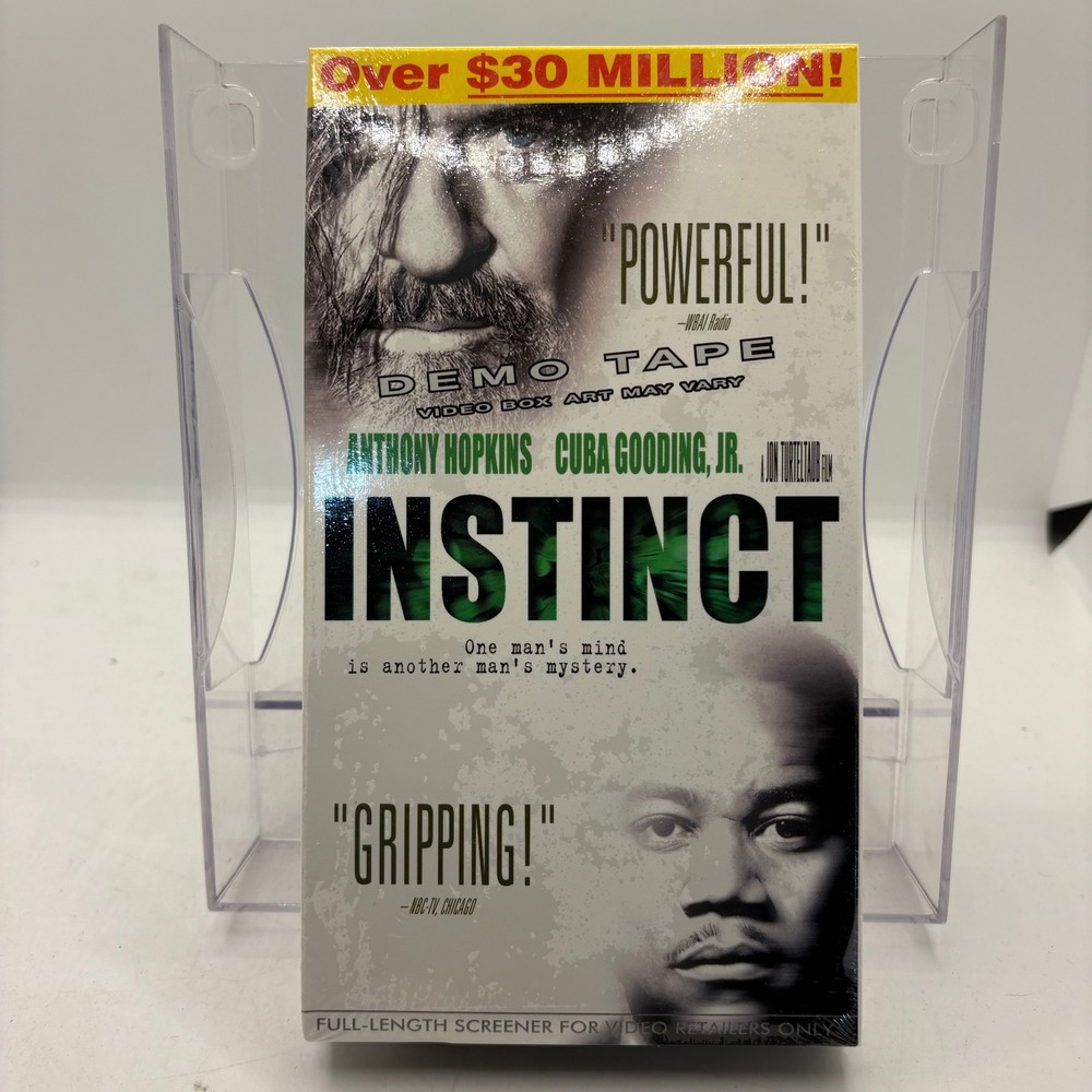 Instinct Anthony‎ Hopkins Cuba Gooding Jr Demo VHS Tape Touchstone Promo